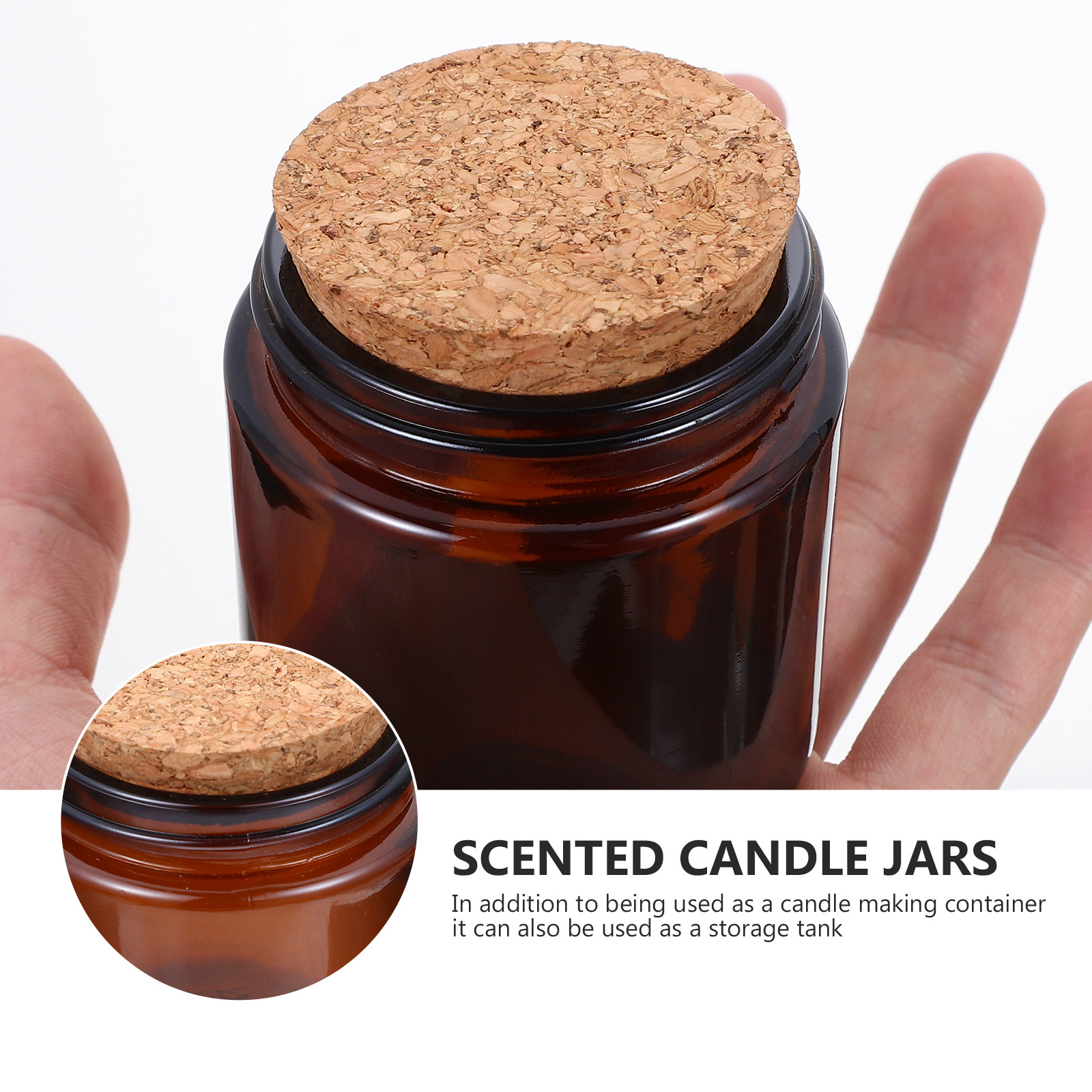 4 pots en verre épais avec cou - Candle Making Jars With Lids avis et prix